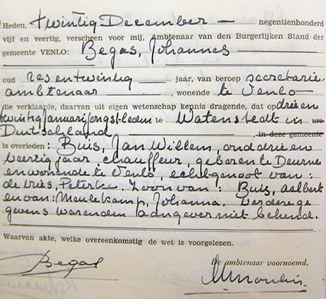Overlijdensregister