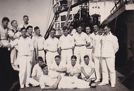 Op weg naar Belawang (Indonesië), Motorschip "Christiaan Huygens", januari 1939